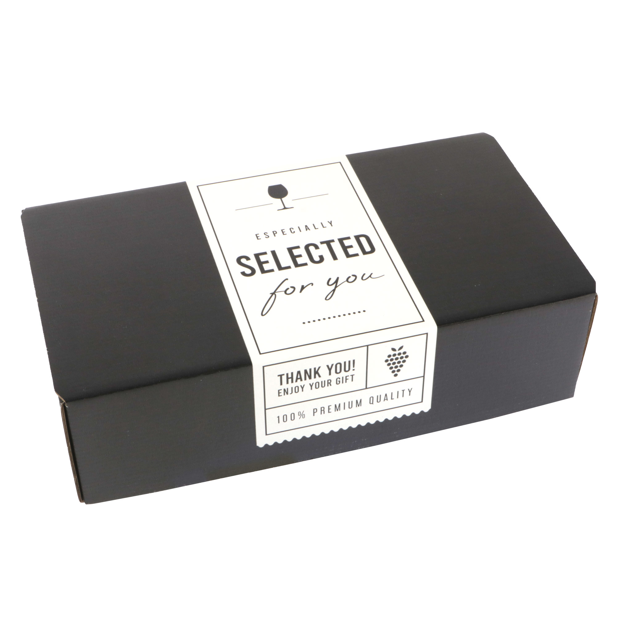 Afbeeldingen van Geschenkdoos 2 fles 33,5x18,7x9,5 cm Labeled