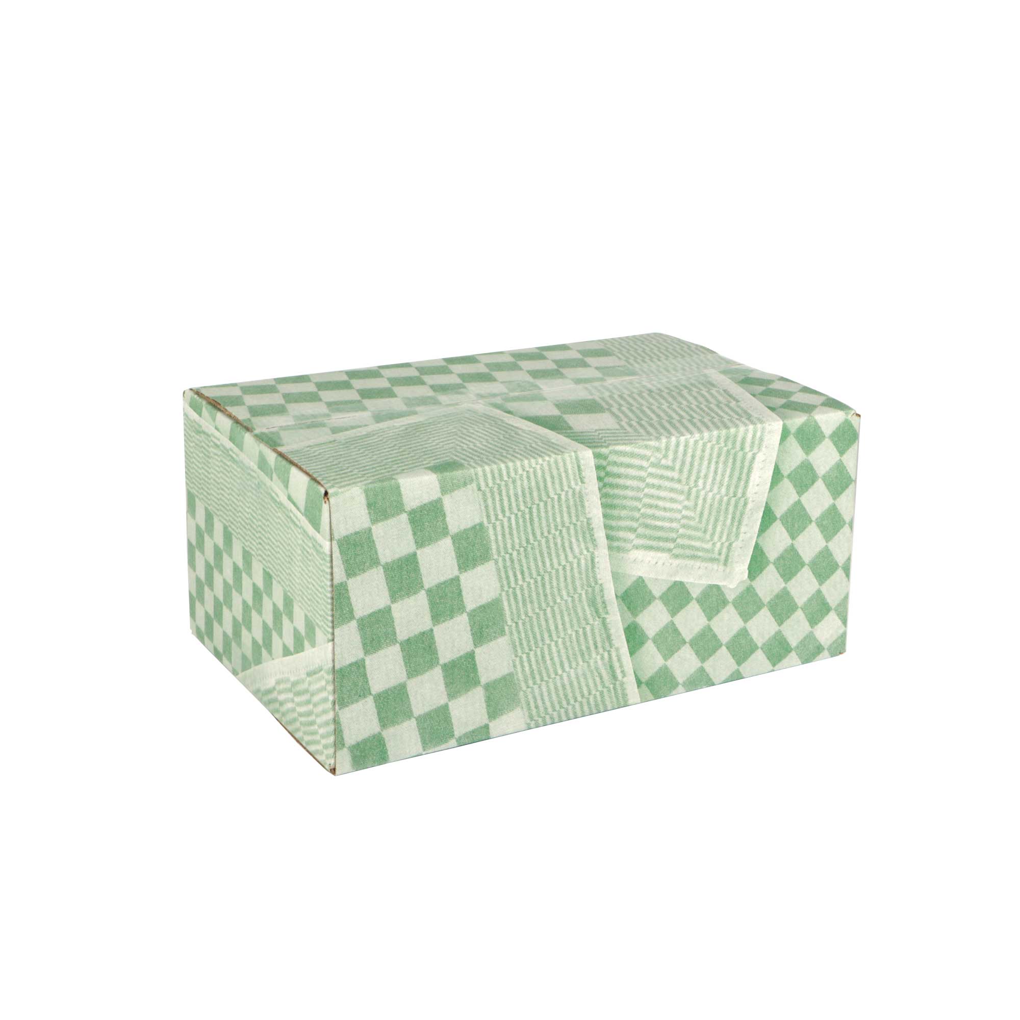 Afbeeldingen van Pakketdoos A140 31x20x14 cm Theedoek groen