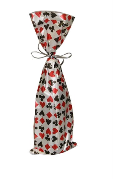 Afbeeldingen van Pak à 50 fleszak breed folie Poker