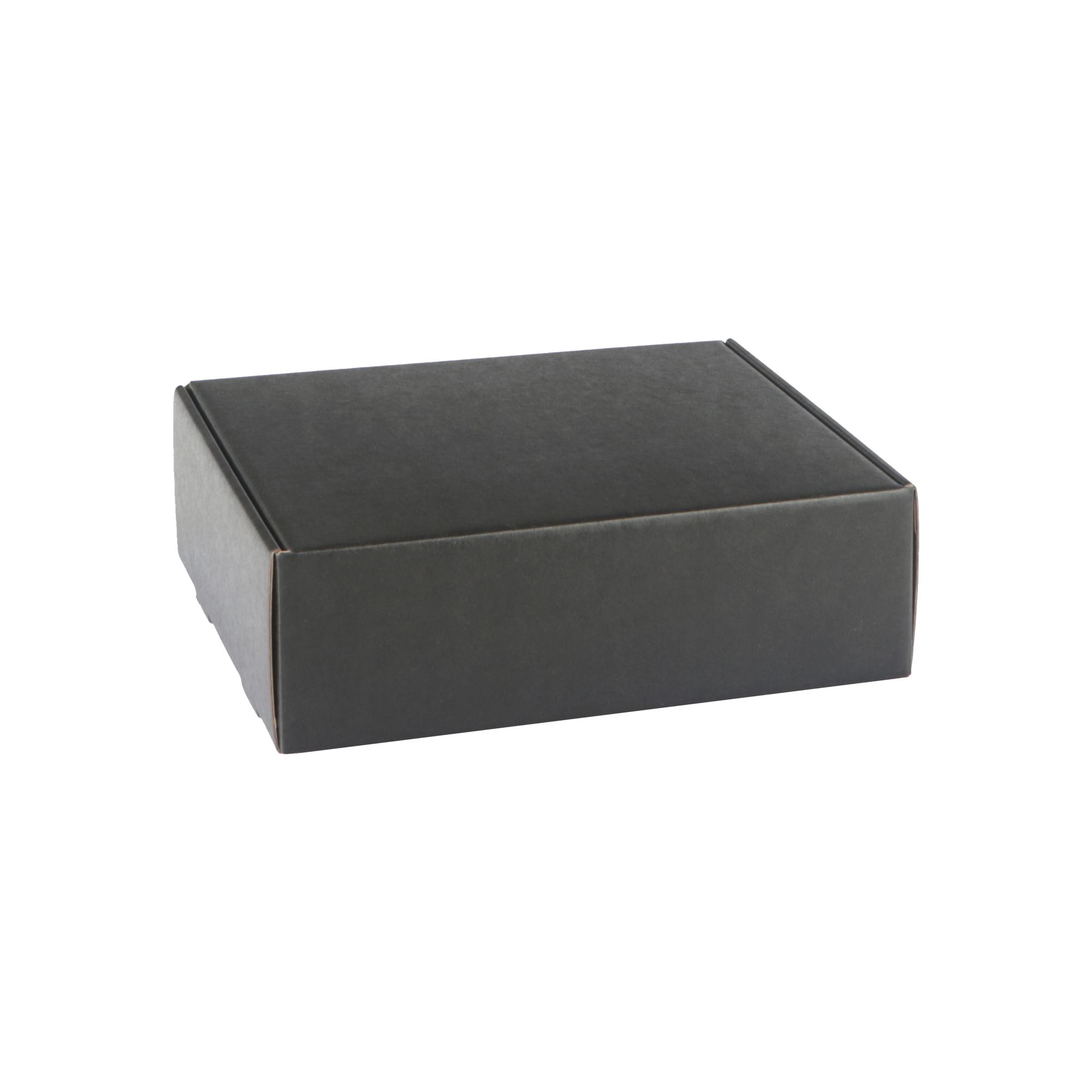 Afbeeldingen van Pak à 10 geschenk- verzenddoos 25,5x20x8 cm kraft zwart