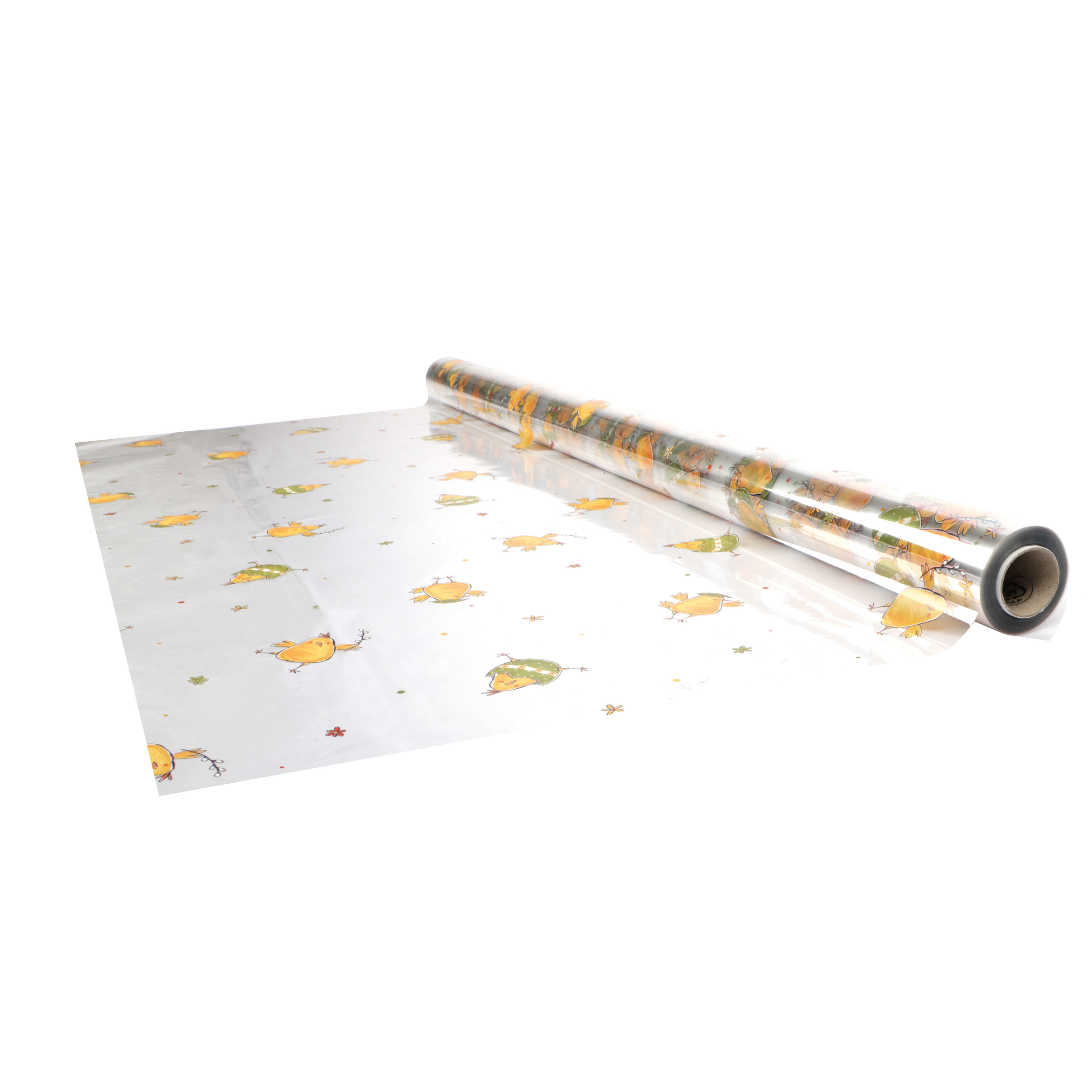 Afbeeldingen van Rol kadofolie 100 cm 50 mtr  Pasen kuikens