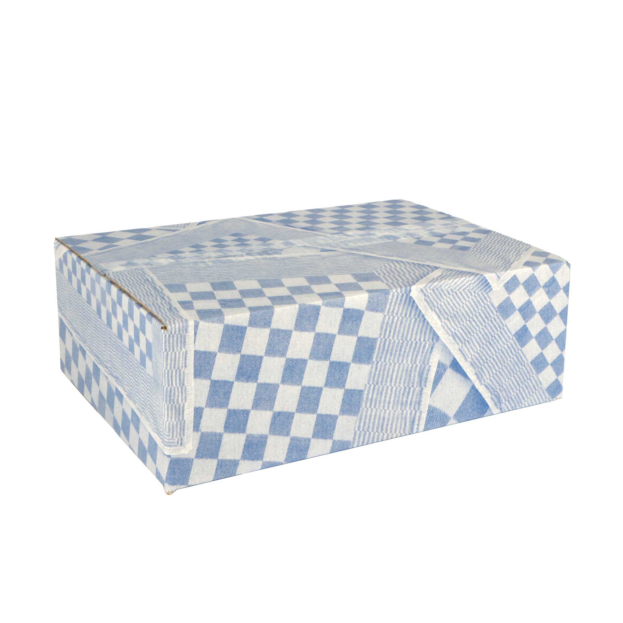 Afbeeldingen van Pakketdoos C130 39x29x13 cm Theedoek blauw