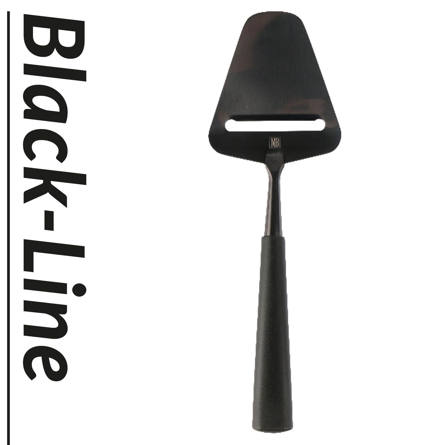 Afbeeldingen van Zwarte kaasschaaf met kunststof greep 23 cm