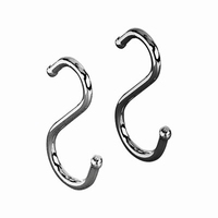 Afbeeldingen van Zak à 50 S haak vernikkeld 3,6 cm (uc)