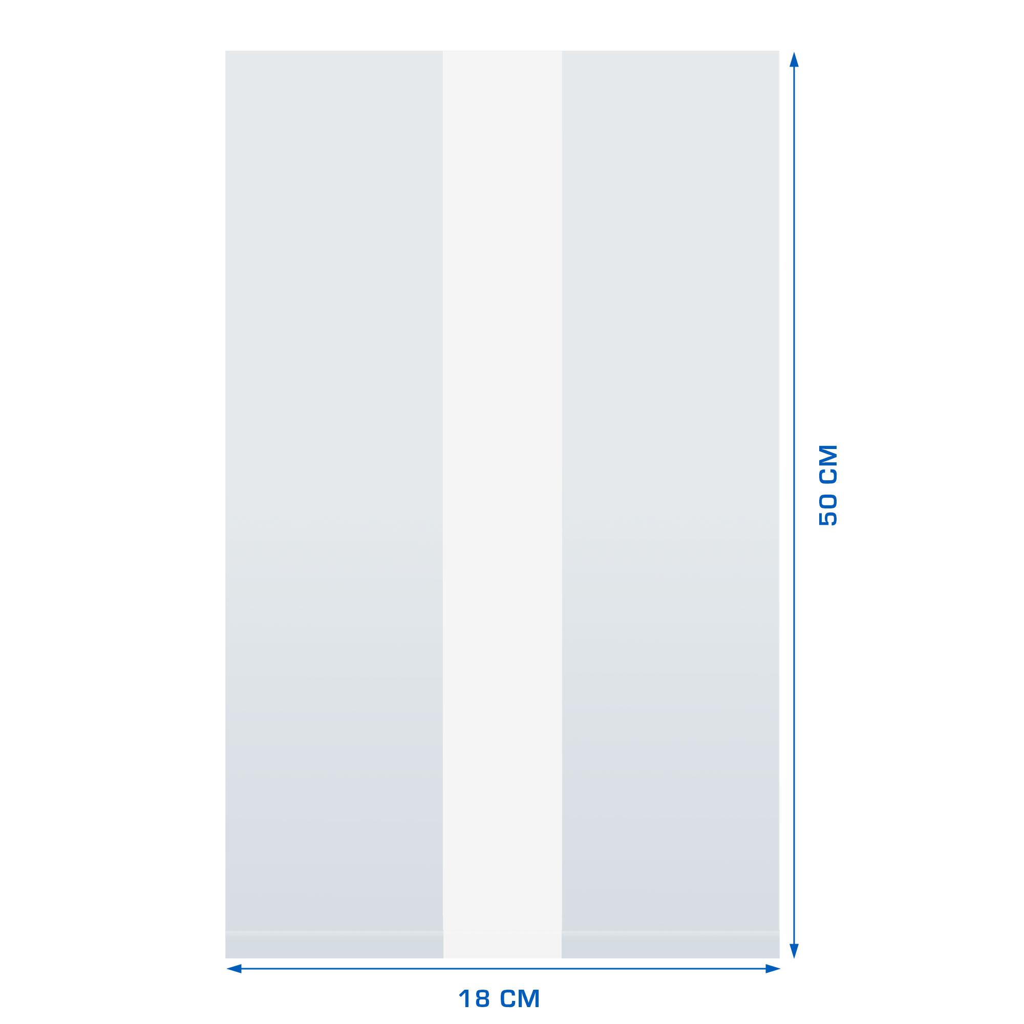 Afbeeldingen van Ds à 1000 polyzak 18x10x50 cm 0018