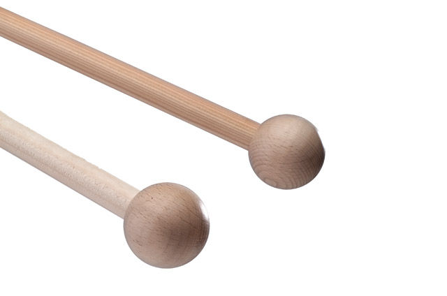 Afbeeldingen van Set à 2 stokken hout 65,5 cm (uc)