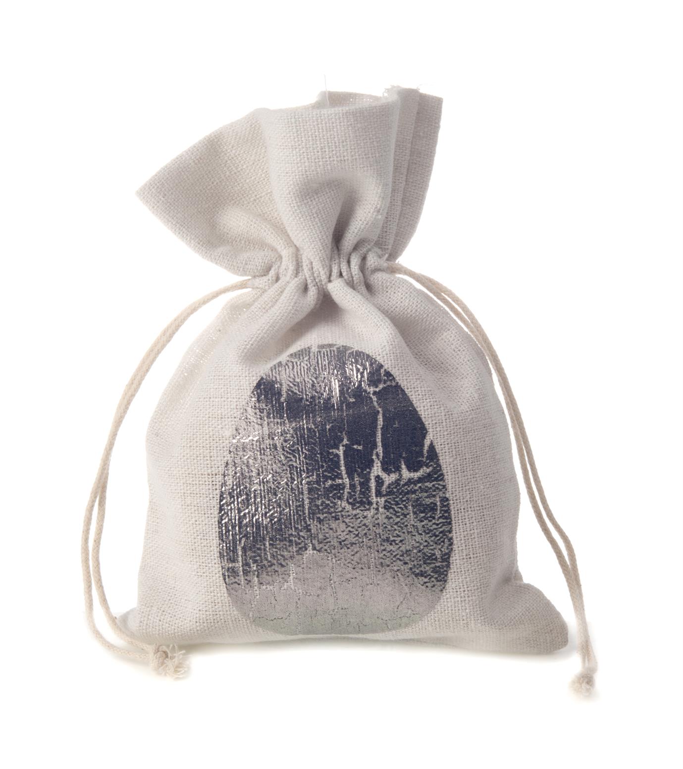 Afbeeldingen van Pak à 20 koordzak 12x17 cm pasen zilver (ucl)