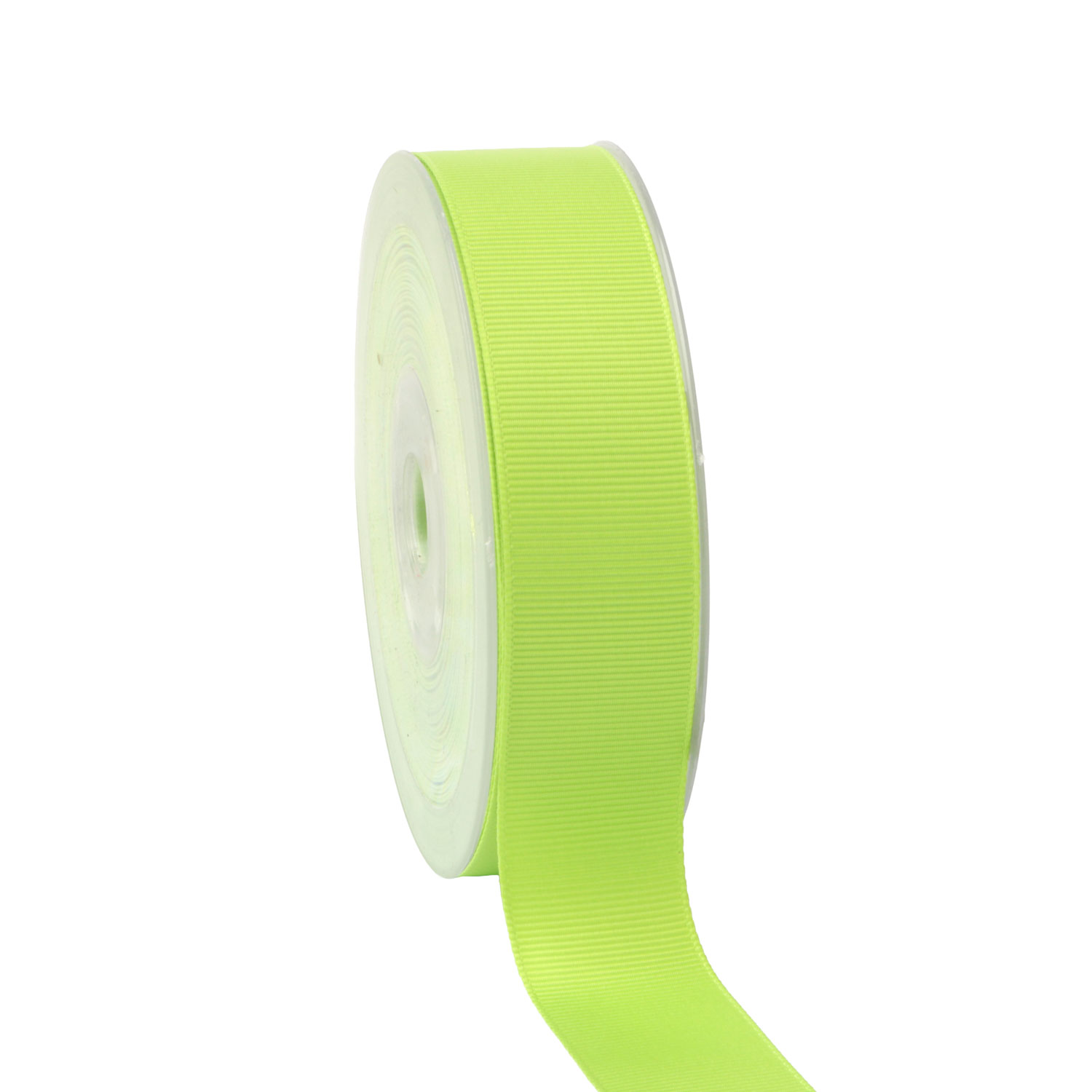 Afbeeldingen van Rol dubbel gros grain riblint 25 mm 20 mtr appelgroen