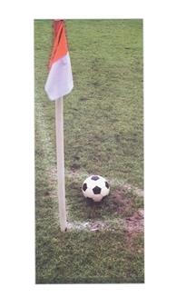 Afbeeldingen van Banier 75x180 cm  Voetbal (uc)
