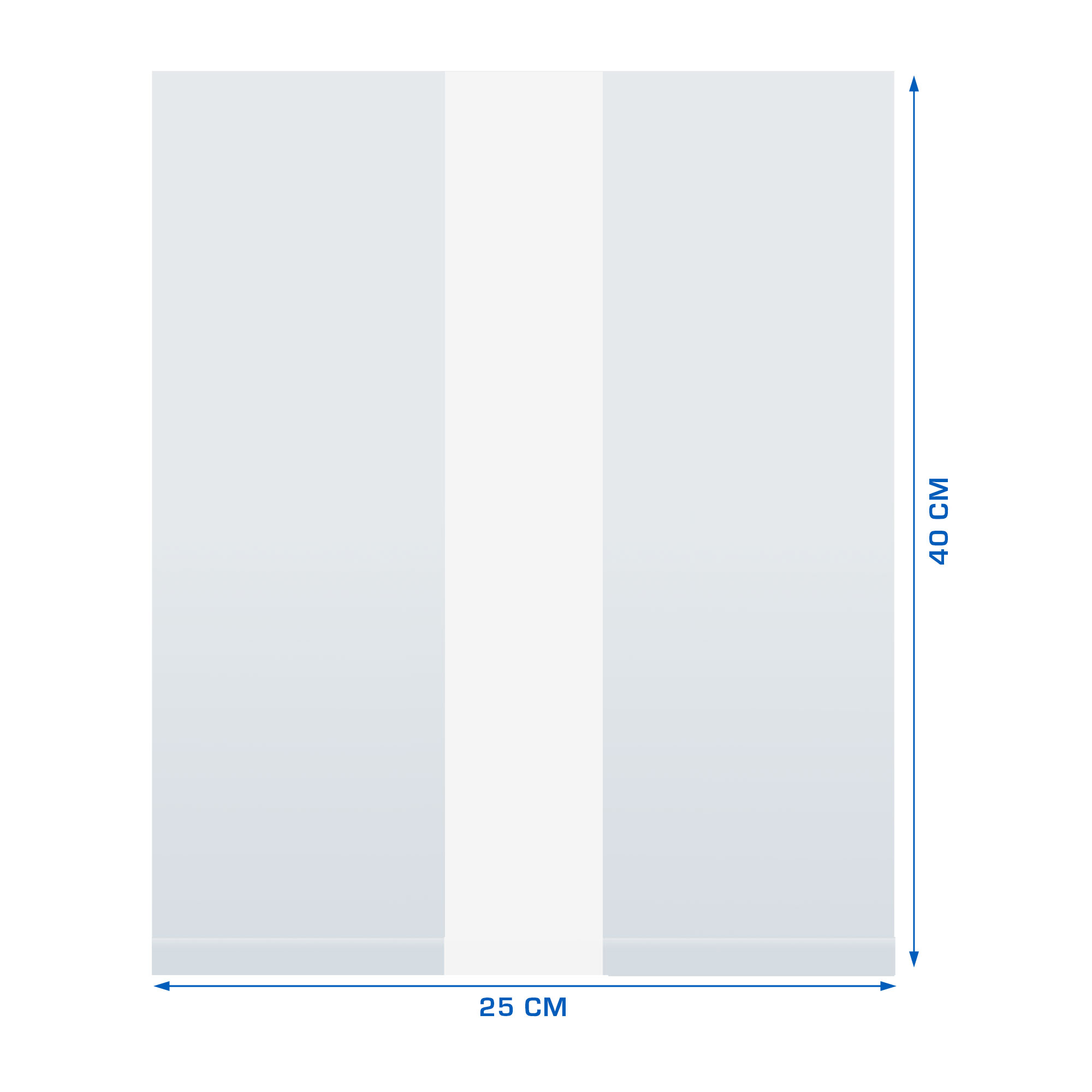 Afbeeldingen van Ds à 500 polyzak 25x22x40 cm blik 35 my