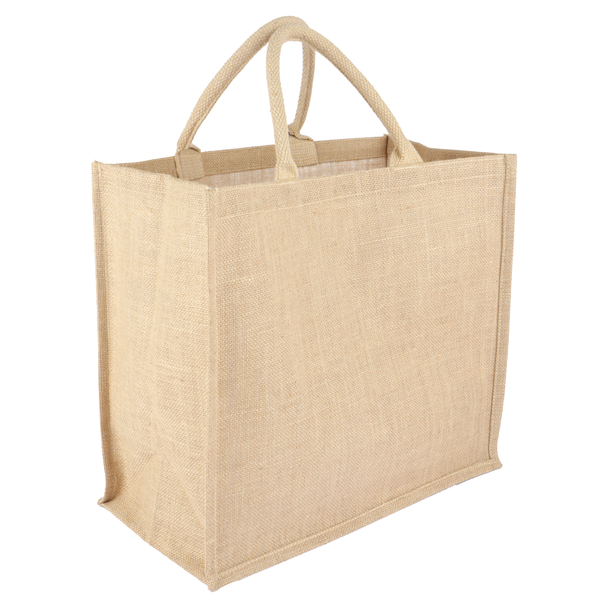 Afbeeldingen van Eco jute trendy tas 40+22x35 cm 