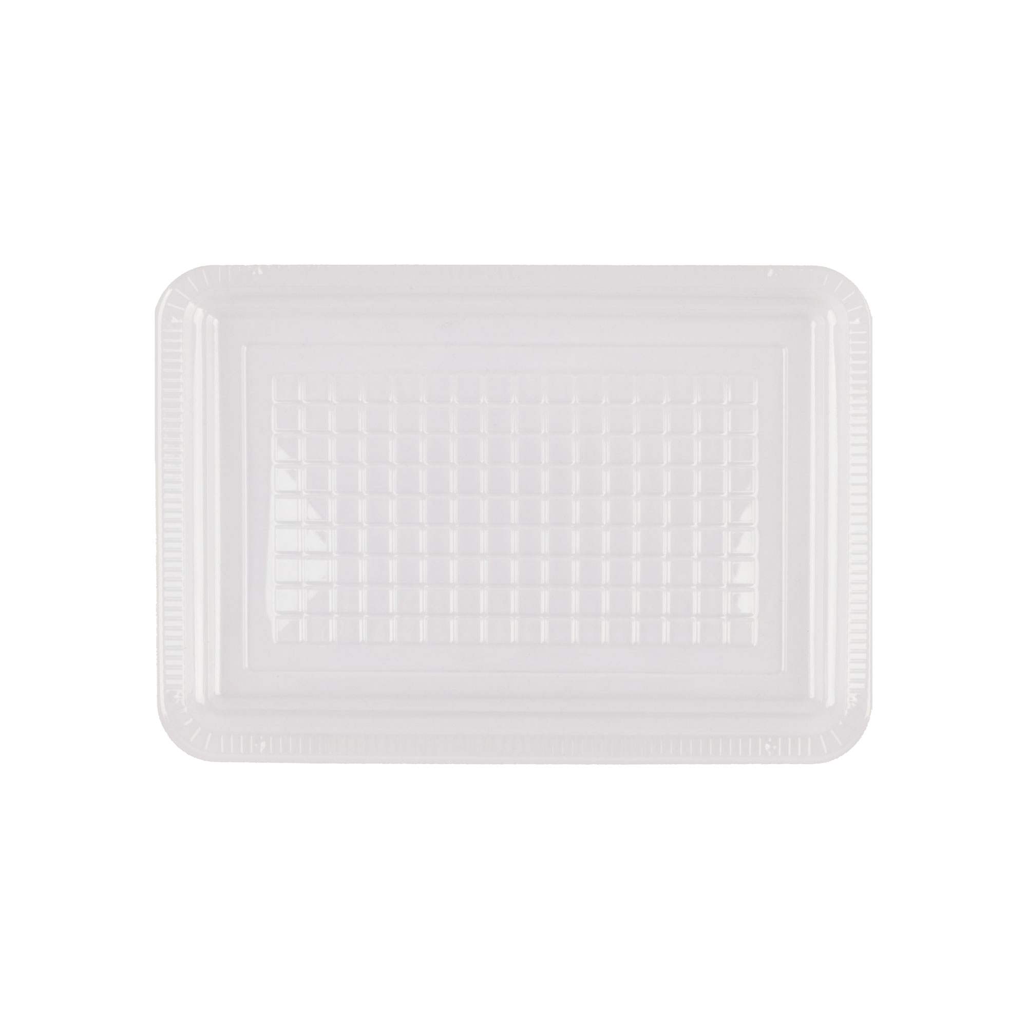 Afbeeldingen van Ds à 3000 vleeswaren schaal 12,5x18 cm transparant apet