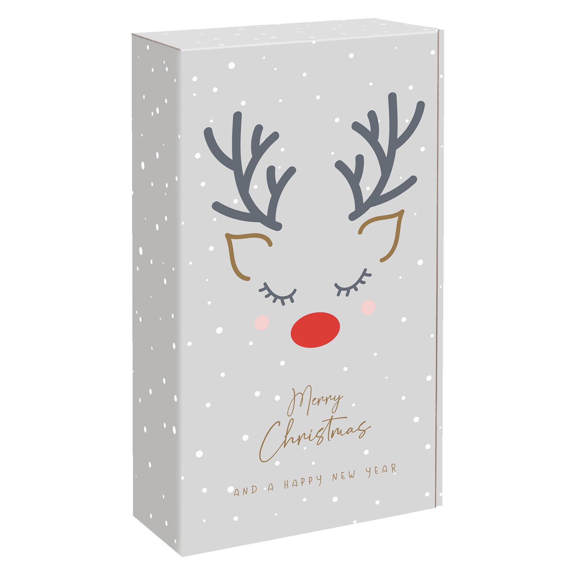 Afbeeldingen van Ds à 25 geschenkdoos 2 fles 36x19,2x9,5 cm Red Nose