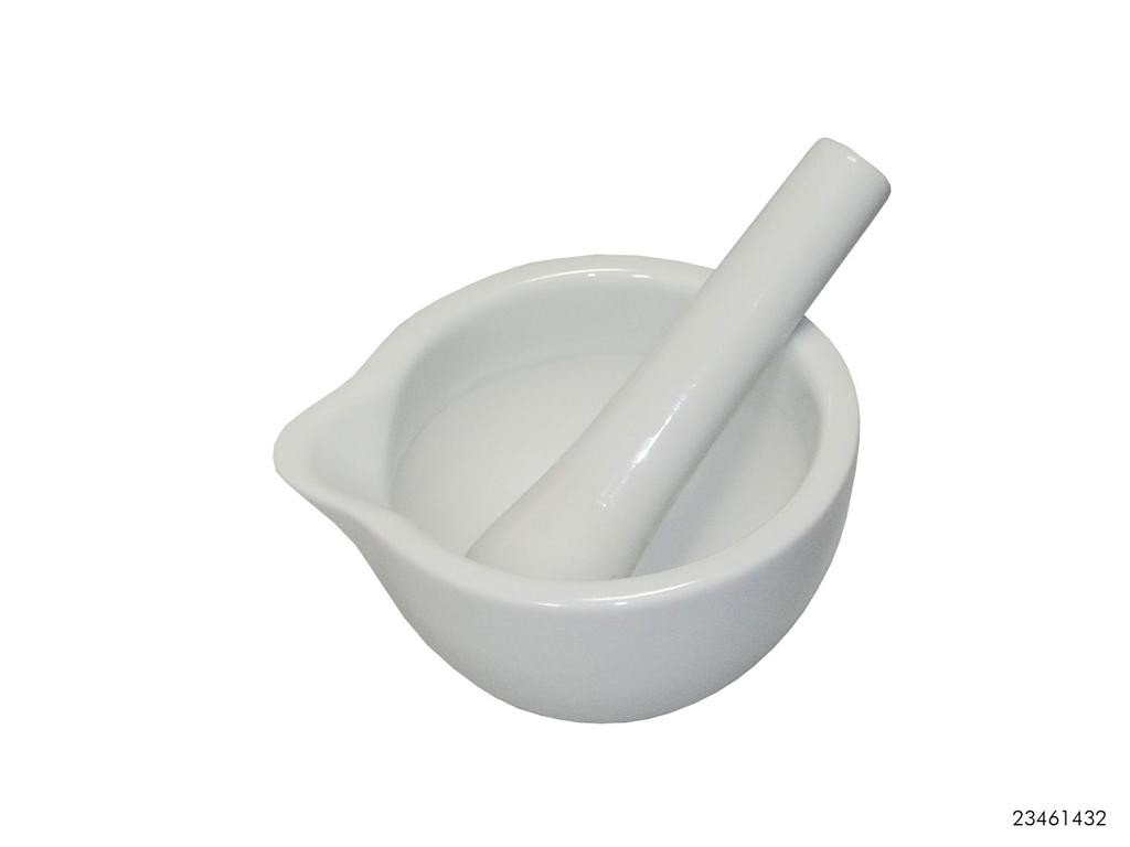 Afbeeldingen van Keramieken potje ø10,5x6 cm met vijzel