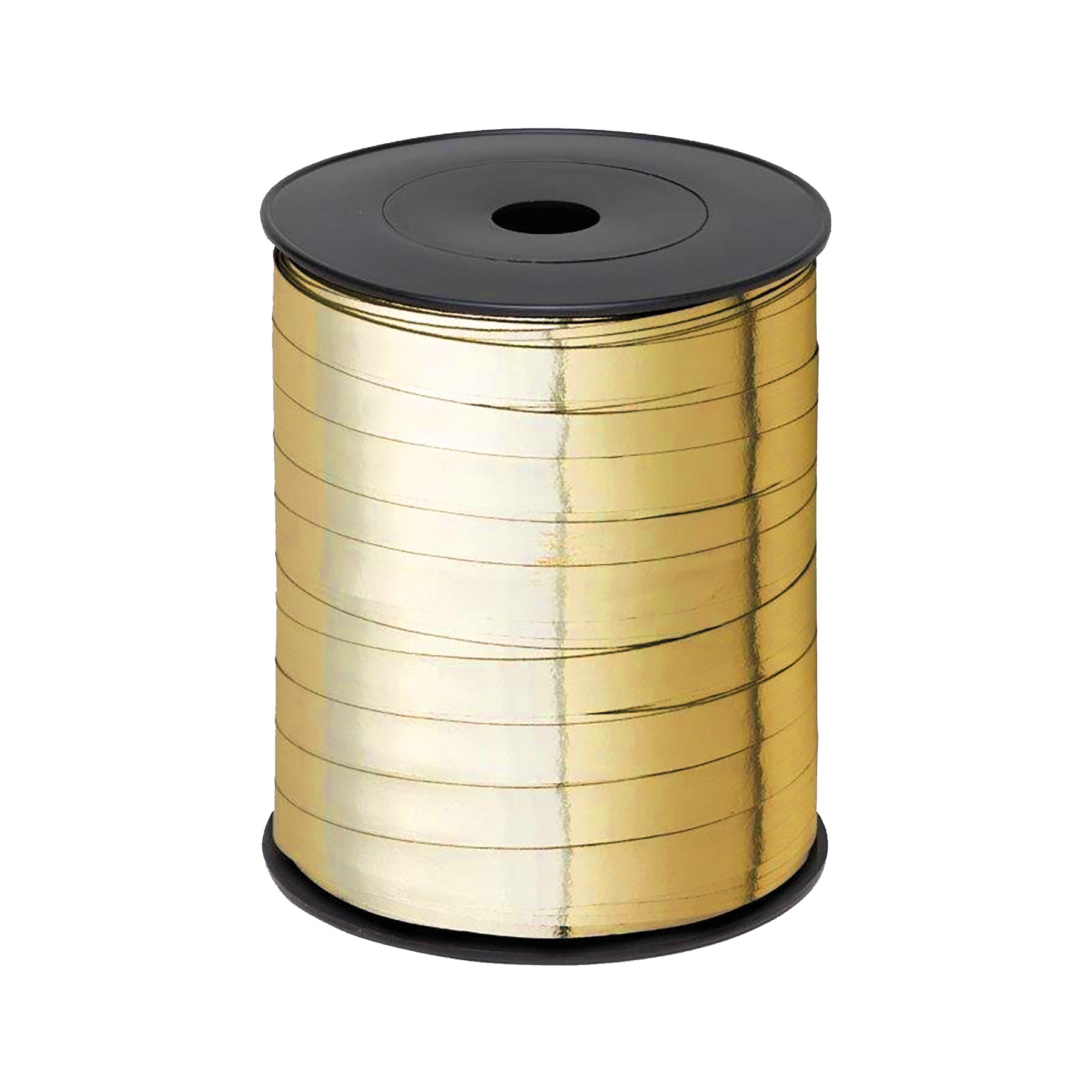 Afbeeldingen van Rol krullint 10 mm 250 mtr metallic goud