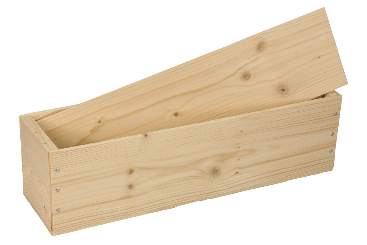 Afbeeldingen van Kist met los deksel, 1 fles 