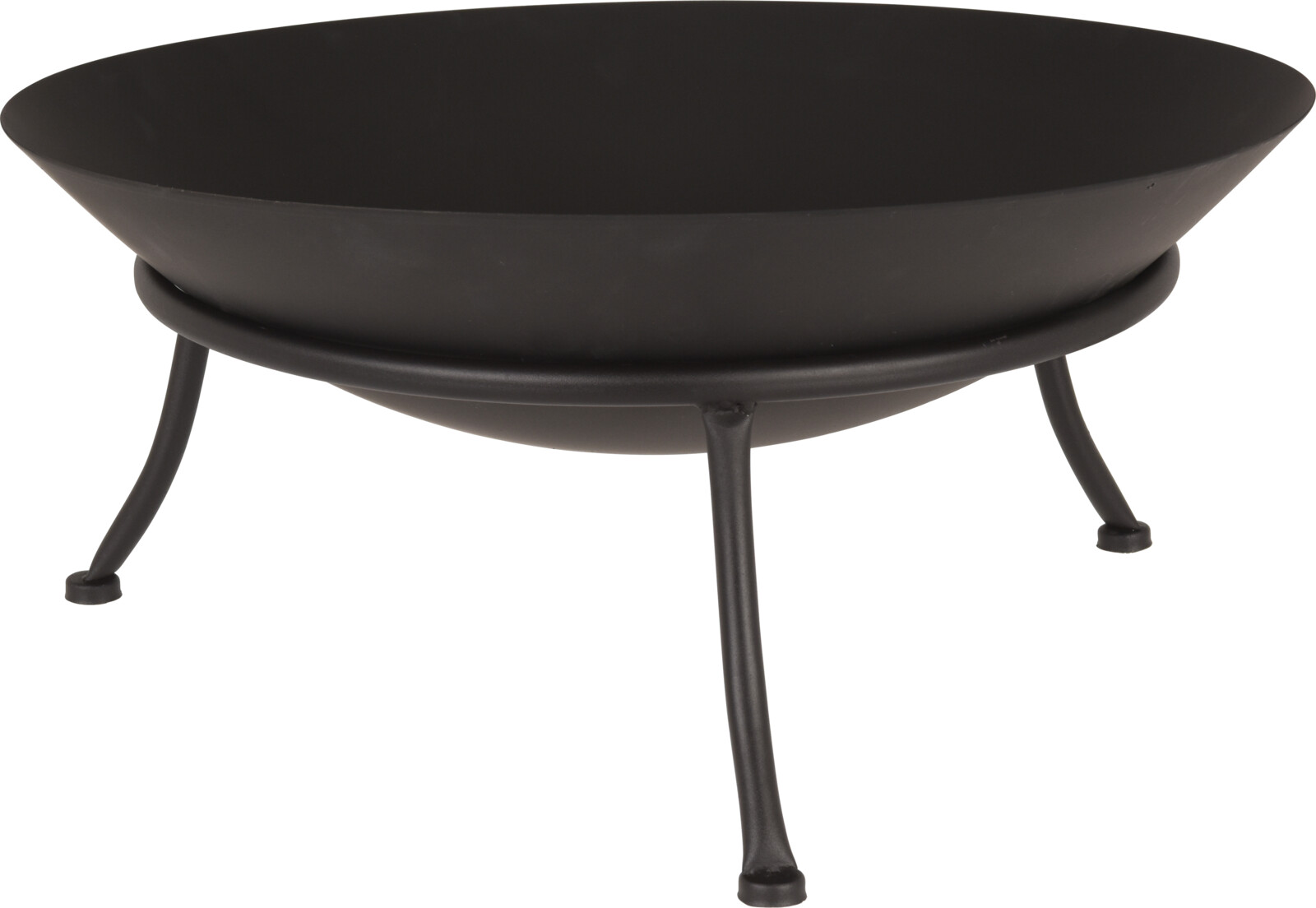 Afbeeldingen van Vuurschaal rond ø47x21 cm op standaard metaal zwart 