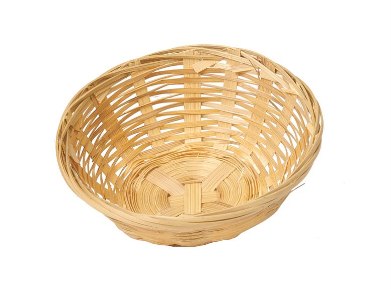Afbeeldingen van Bamboe mandje rond 12x4 cm 71-85