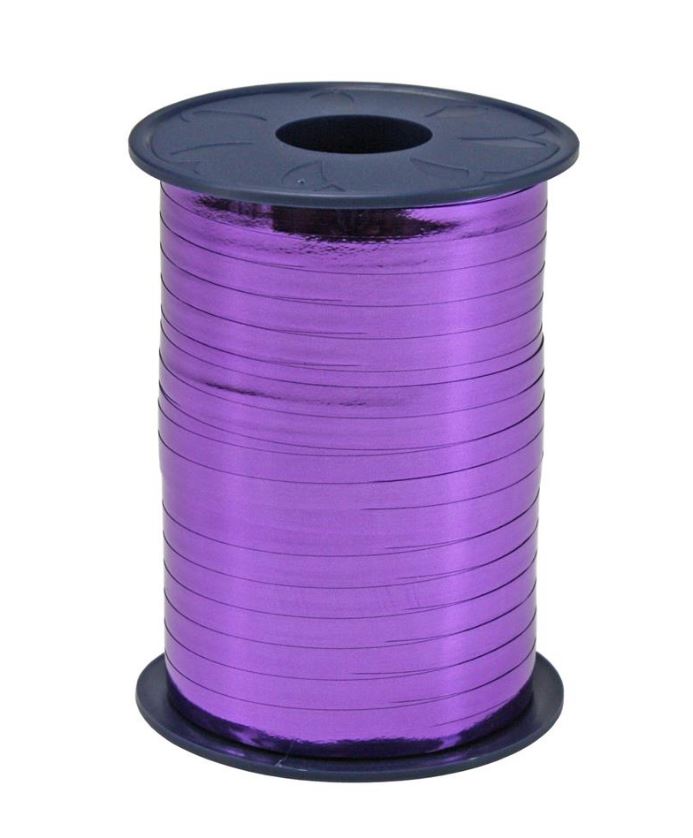 Afbeeldingen van Rol krullint 10 mm 250 mtr metallic paars