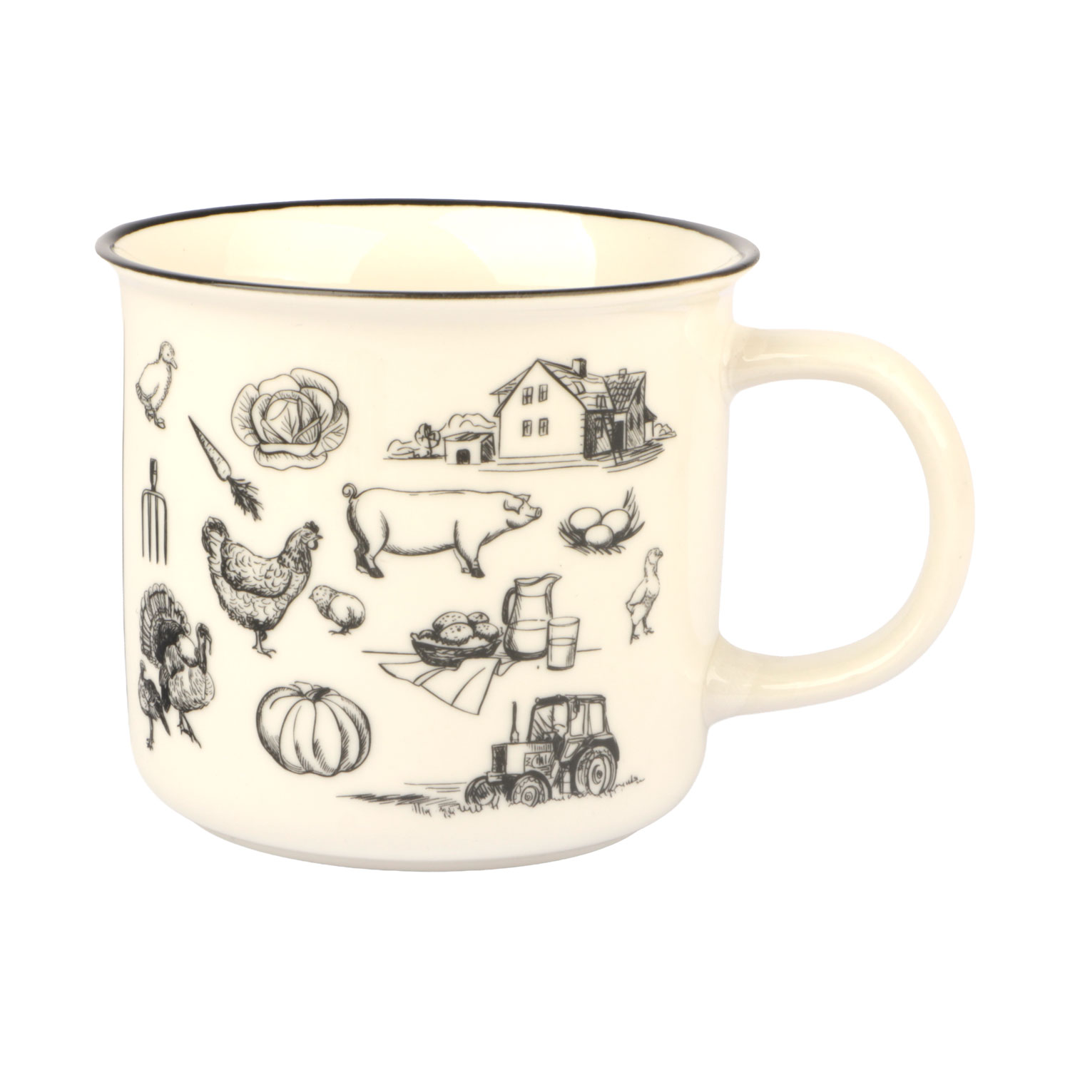 Afbeeldingen van Mok 400 ml 9,5x8,8 cm Uit de streek
