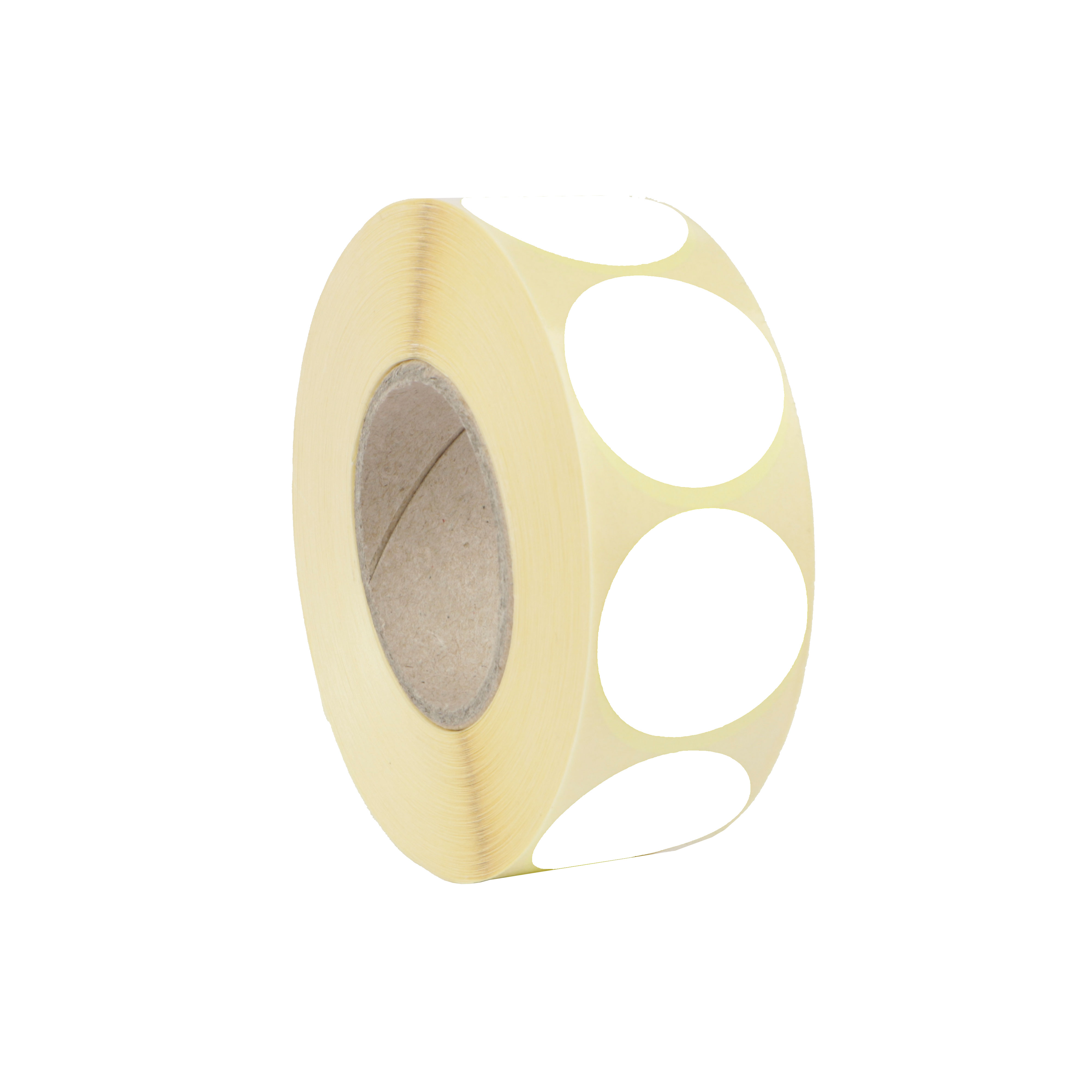 Afbeeldingen van Rol à 1000 etiket 2,7 cm  wit