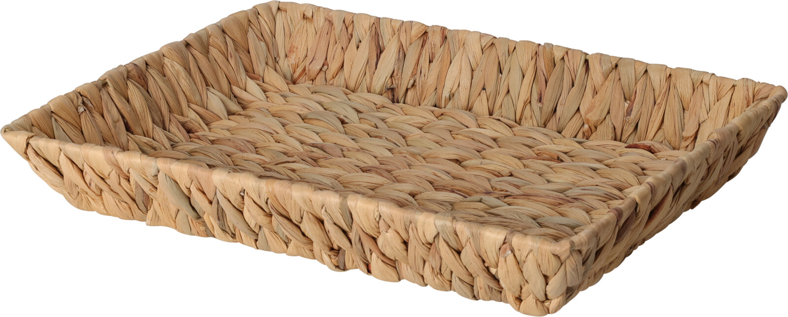 Afbeeldingen van Mand rechthoek waterhyacint 38x28x6 cm 