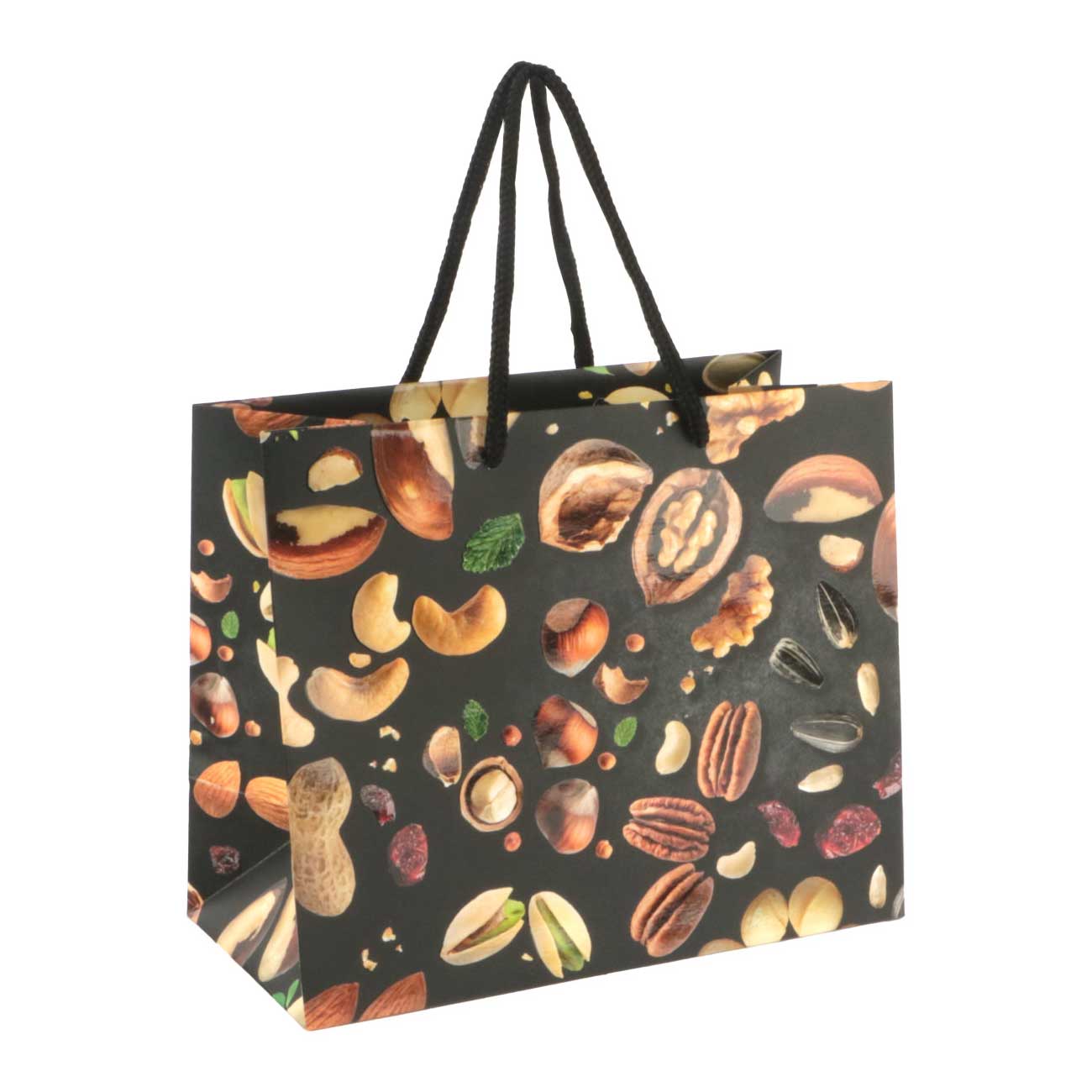 Afbeeldingen van Ds à 25 koordtas 24+12x20 cm Nuts by Night