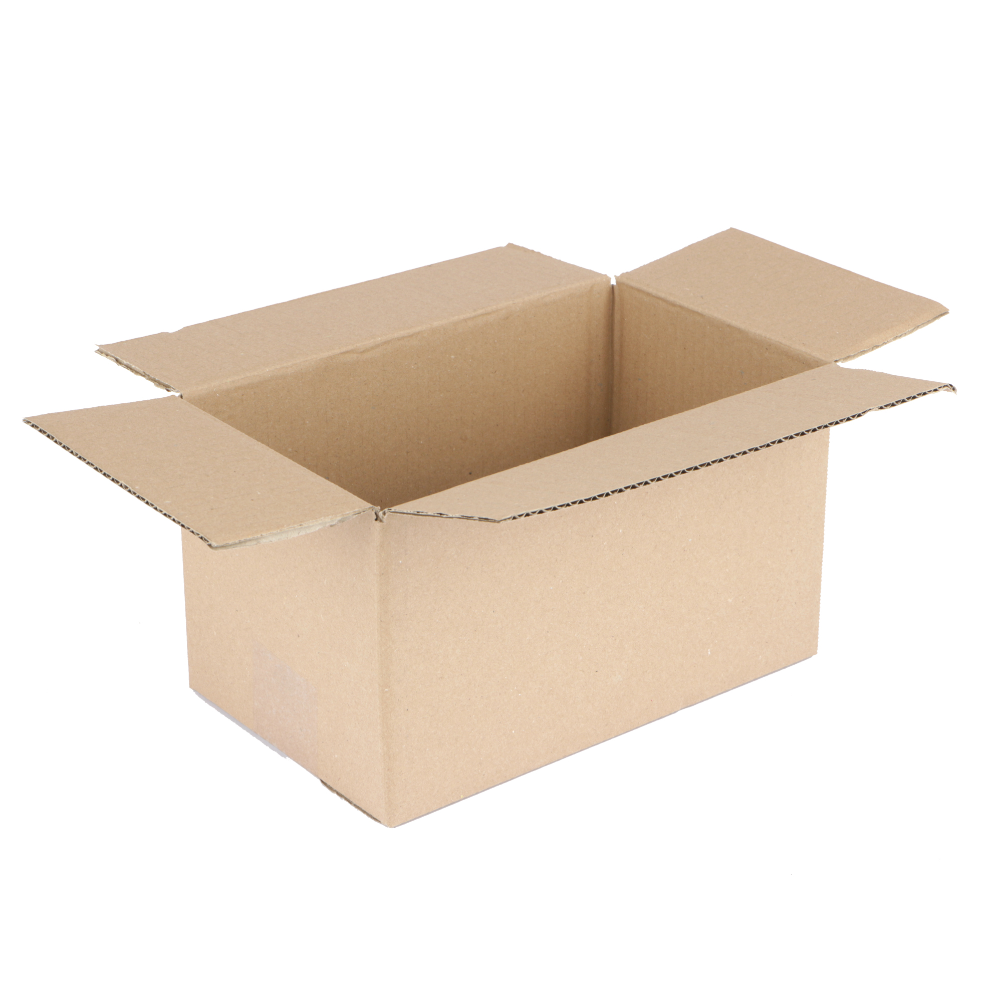 Afbeeldingen van Kartonnen doos 25x15x14 cm enkel golf