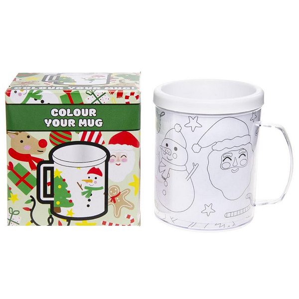 Afbeeldingen van Kleur je eigen Kerst beker