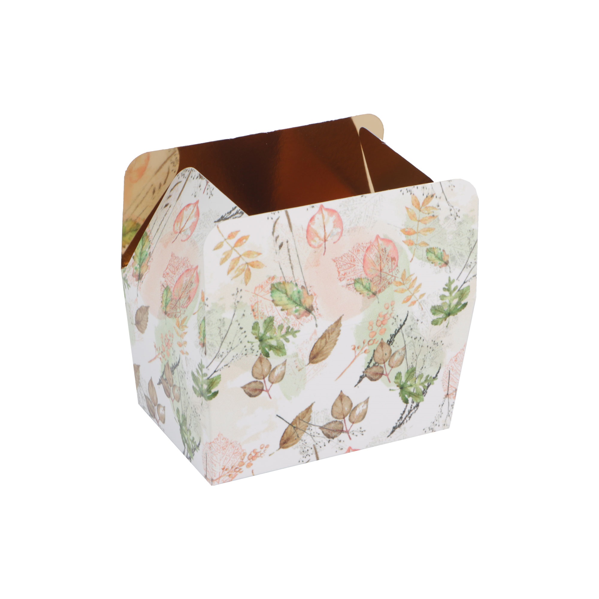 Afbeeldingen van Pak à 24 luxe bonbondoos 500 gram laag bladeren