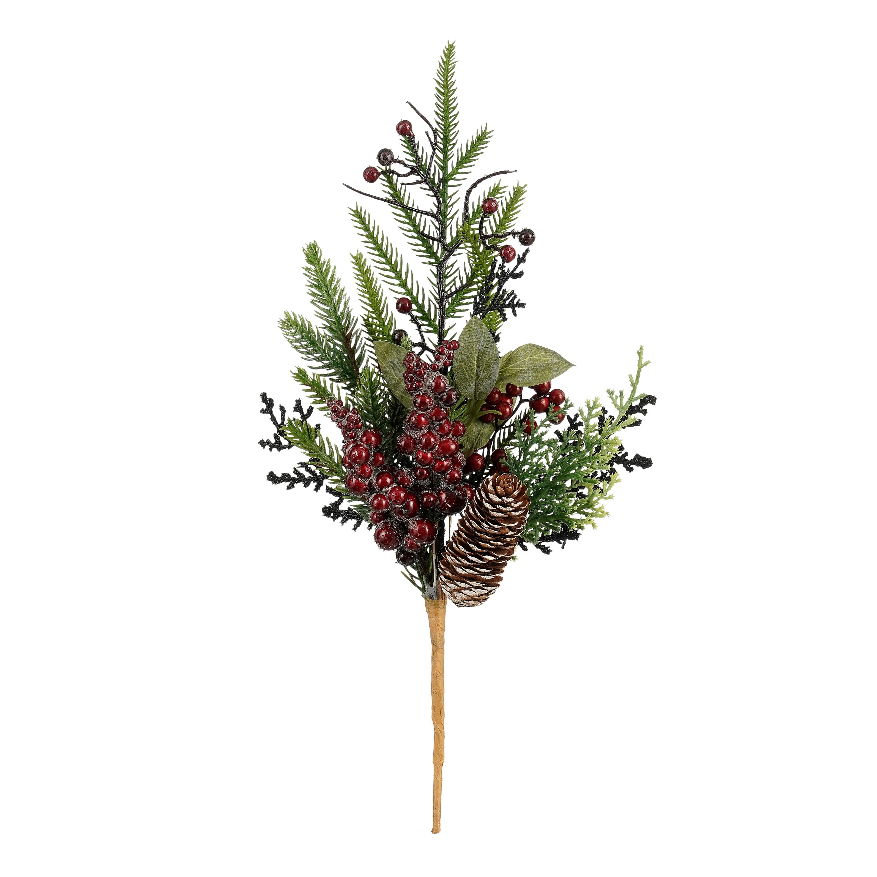 Afbeeldingen van Kersttak 35 cm bordeaux