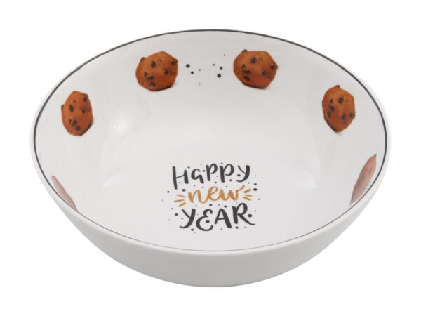 Afbeeldingen van Oliebollenschaal Happy new year 27 cm 