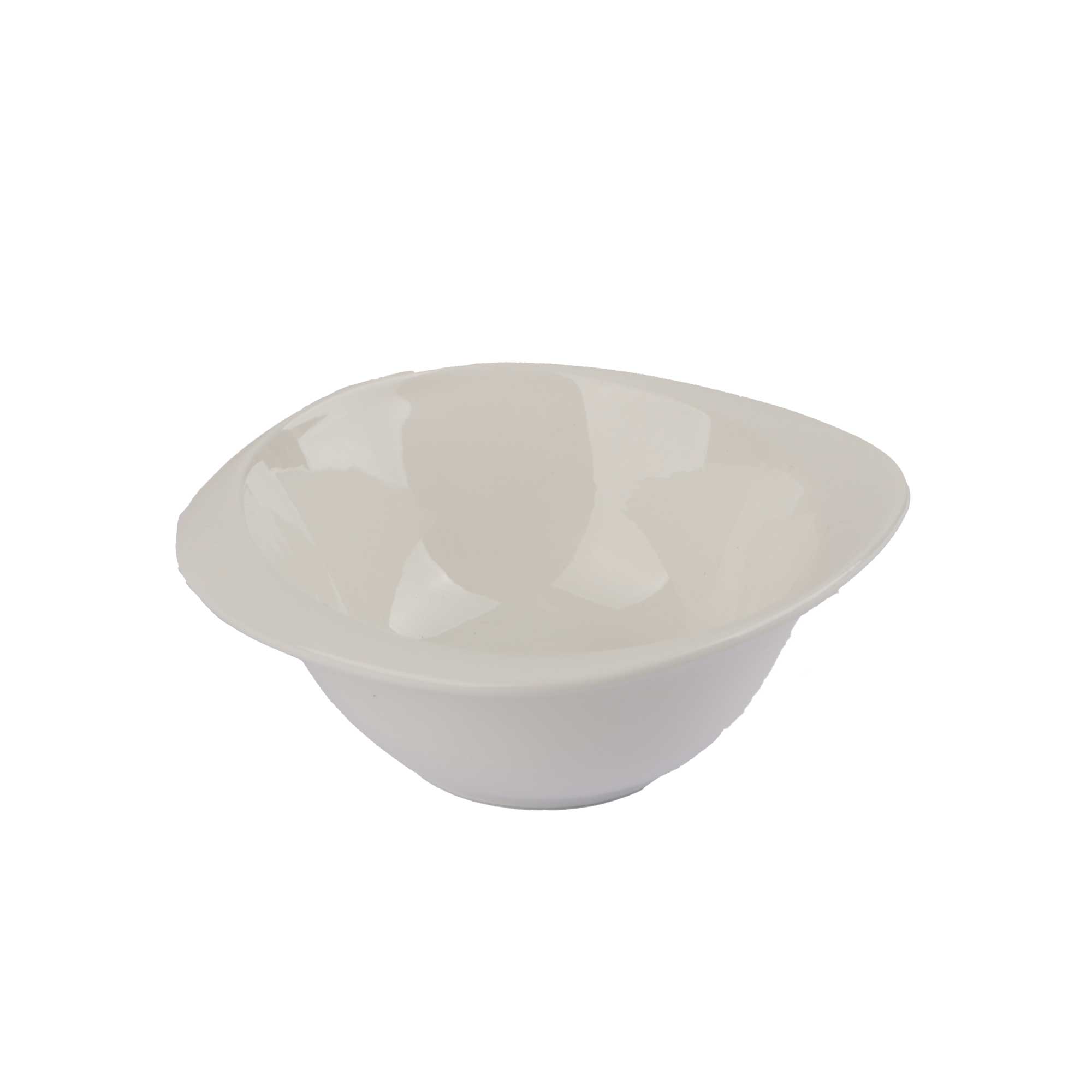 Afbeeldingen van Set à 2 porseleinen schaal wit 14x5 cm