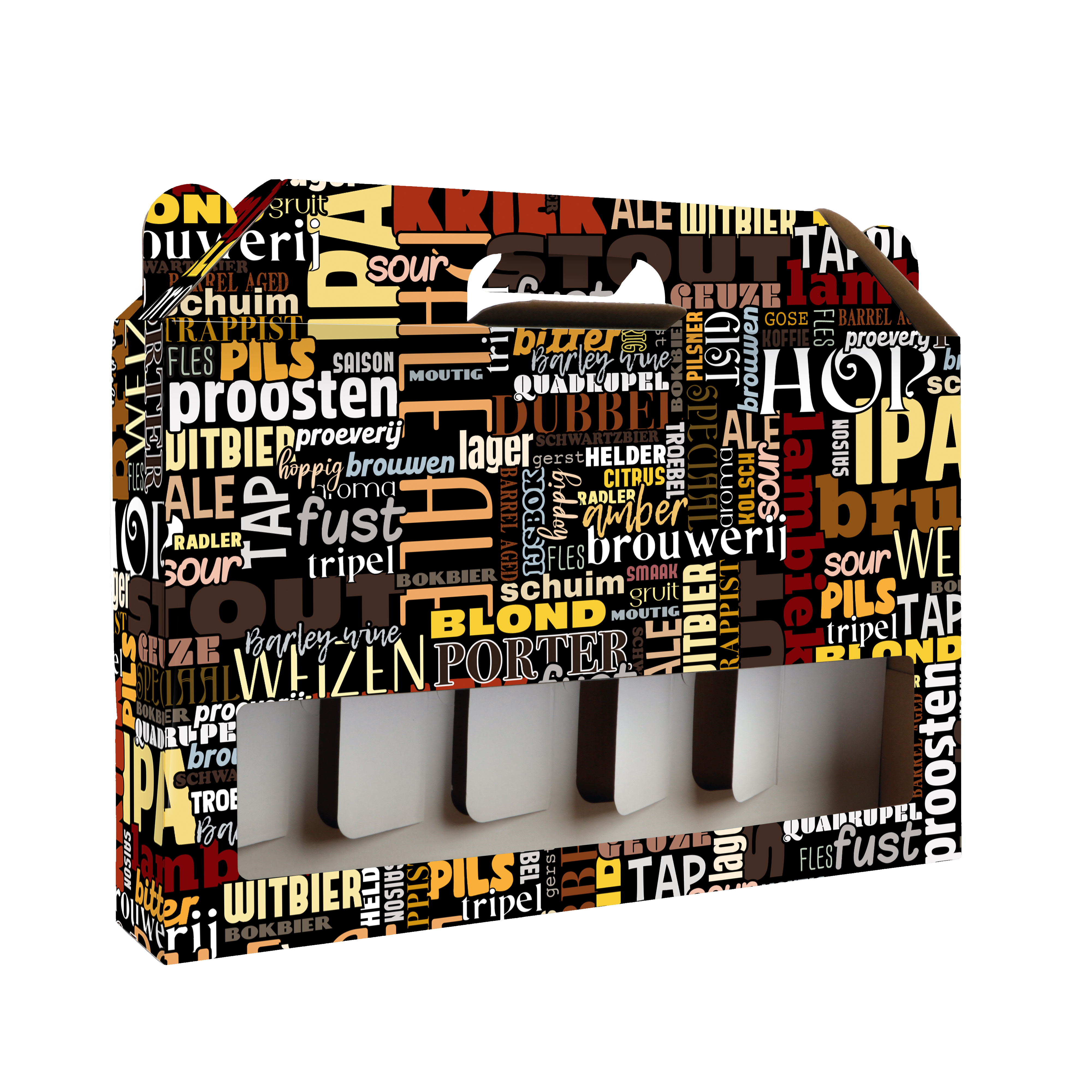 Afbeeldingen van Ds à 25 bier draagdoos teksten 6 fles 0,33 liter 