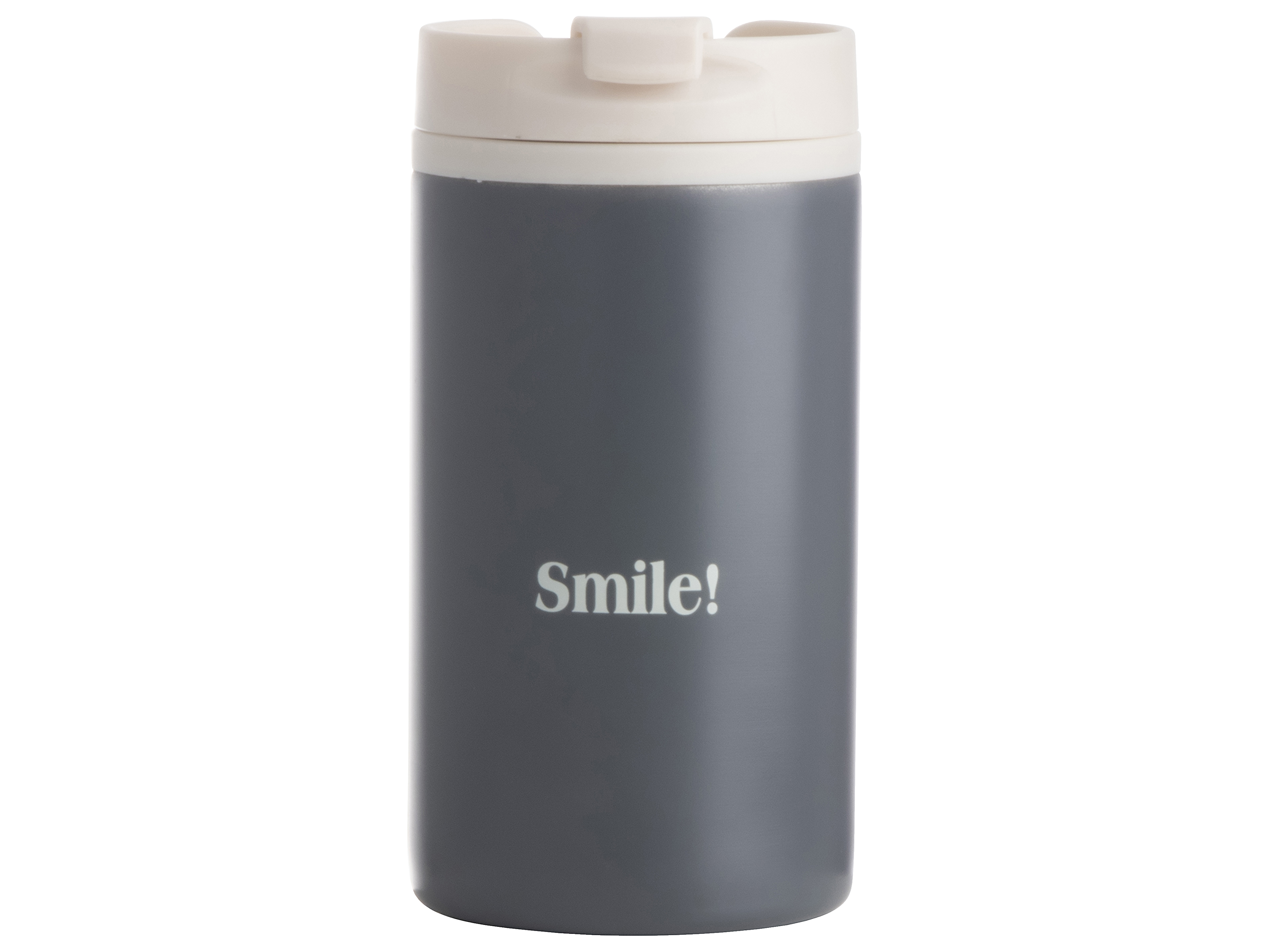 Afbeeldingen van To go mok Smile 250 ml antraciet