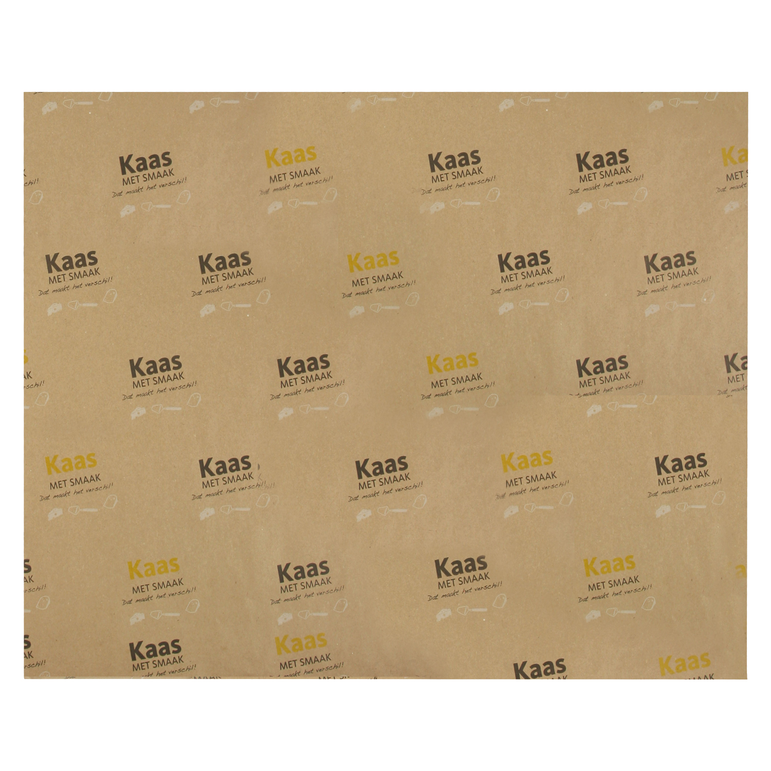 Afbeeldingen van Pak à 10 kg kaaspapier 40x50 cm kaas met smaak