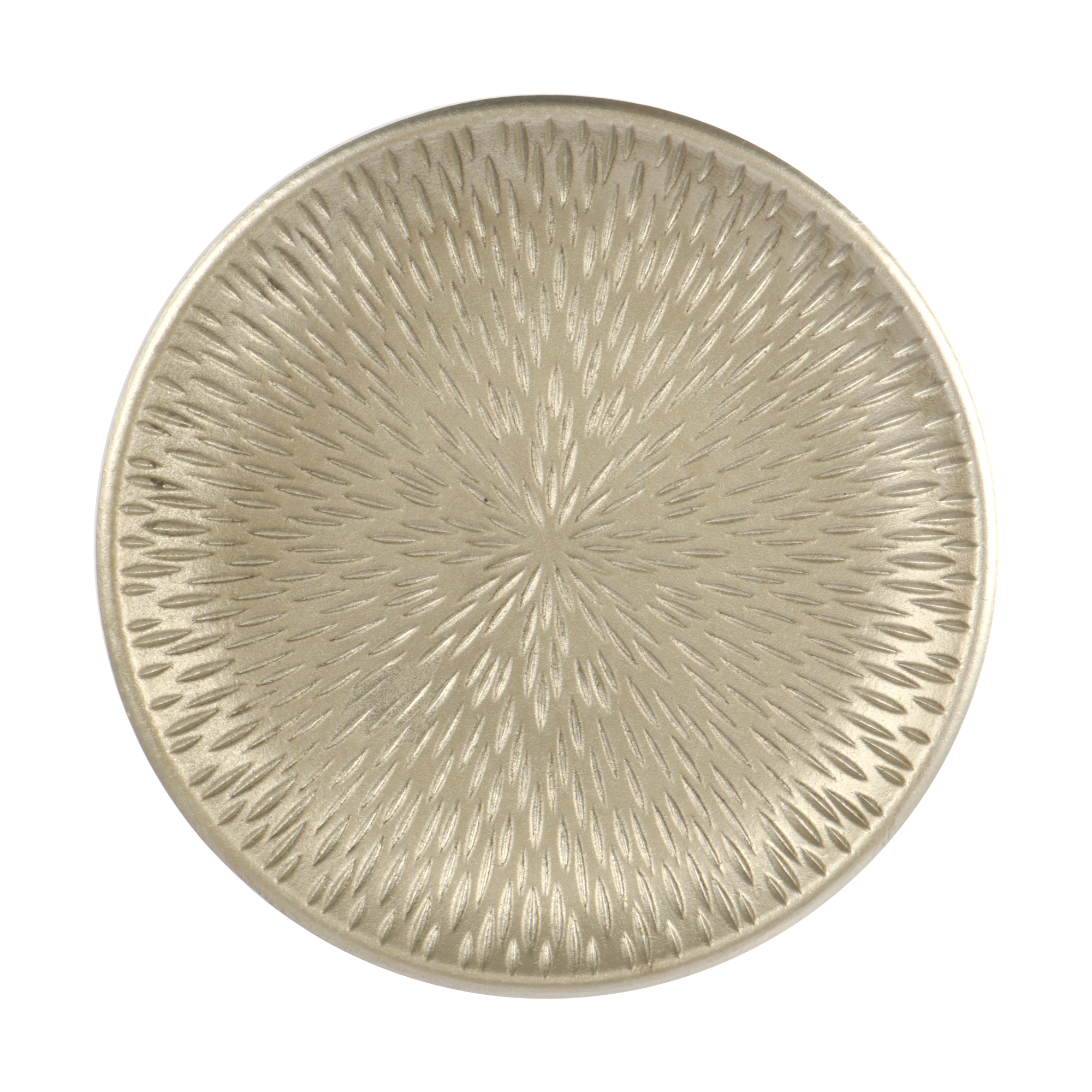 Afbeeldingen van Houten decoratiebord ø29 cm champagne