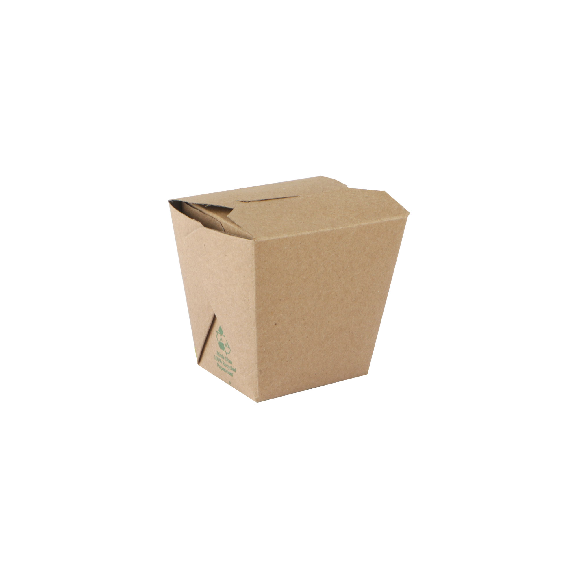 Afbeeldingen van Ds à 500 bruin kraft/pe coated 460ml lunchbox 76x57x83mm
