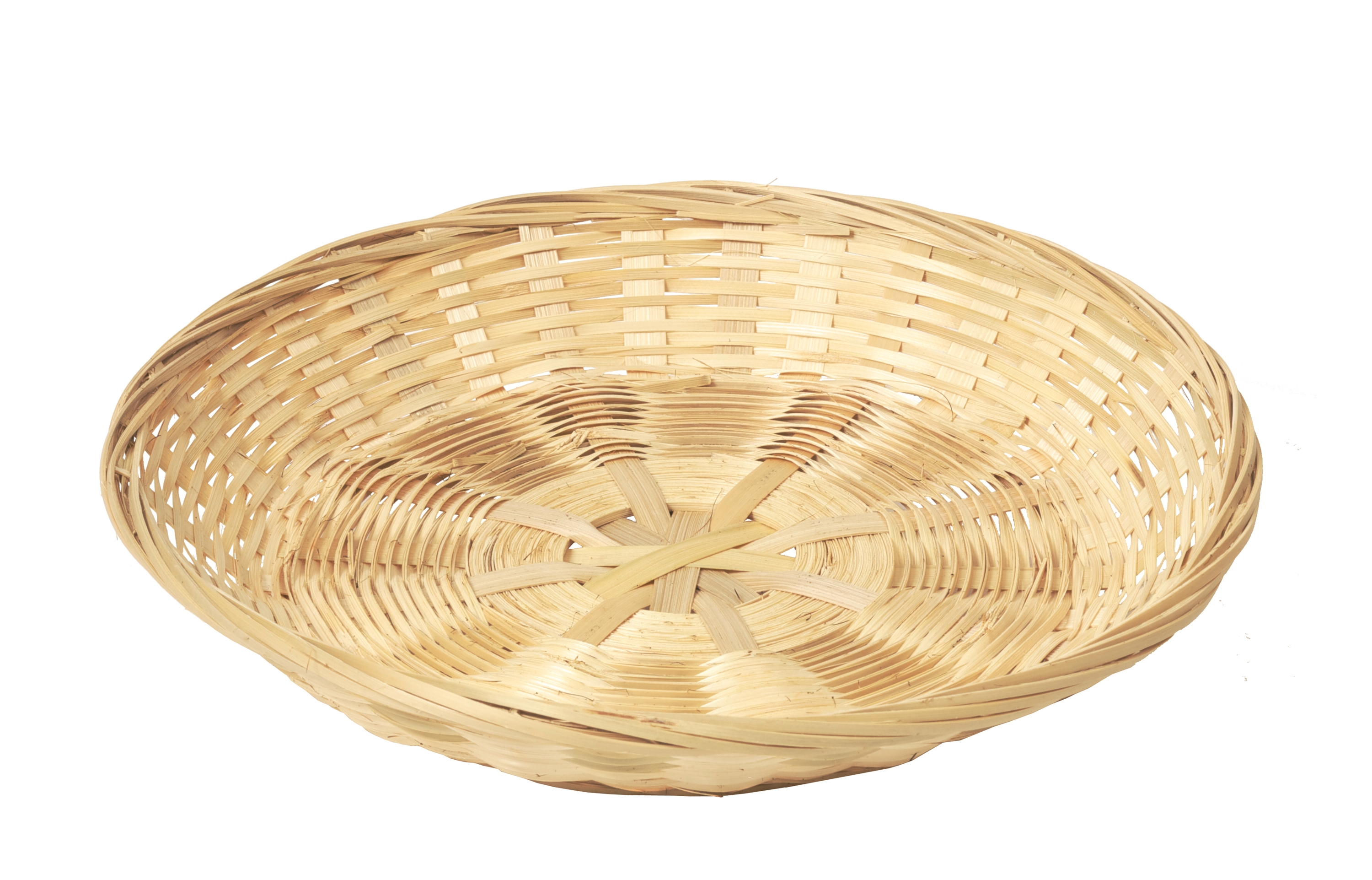 Afbeeldingen van Bamboe mand rond  30x5 cm