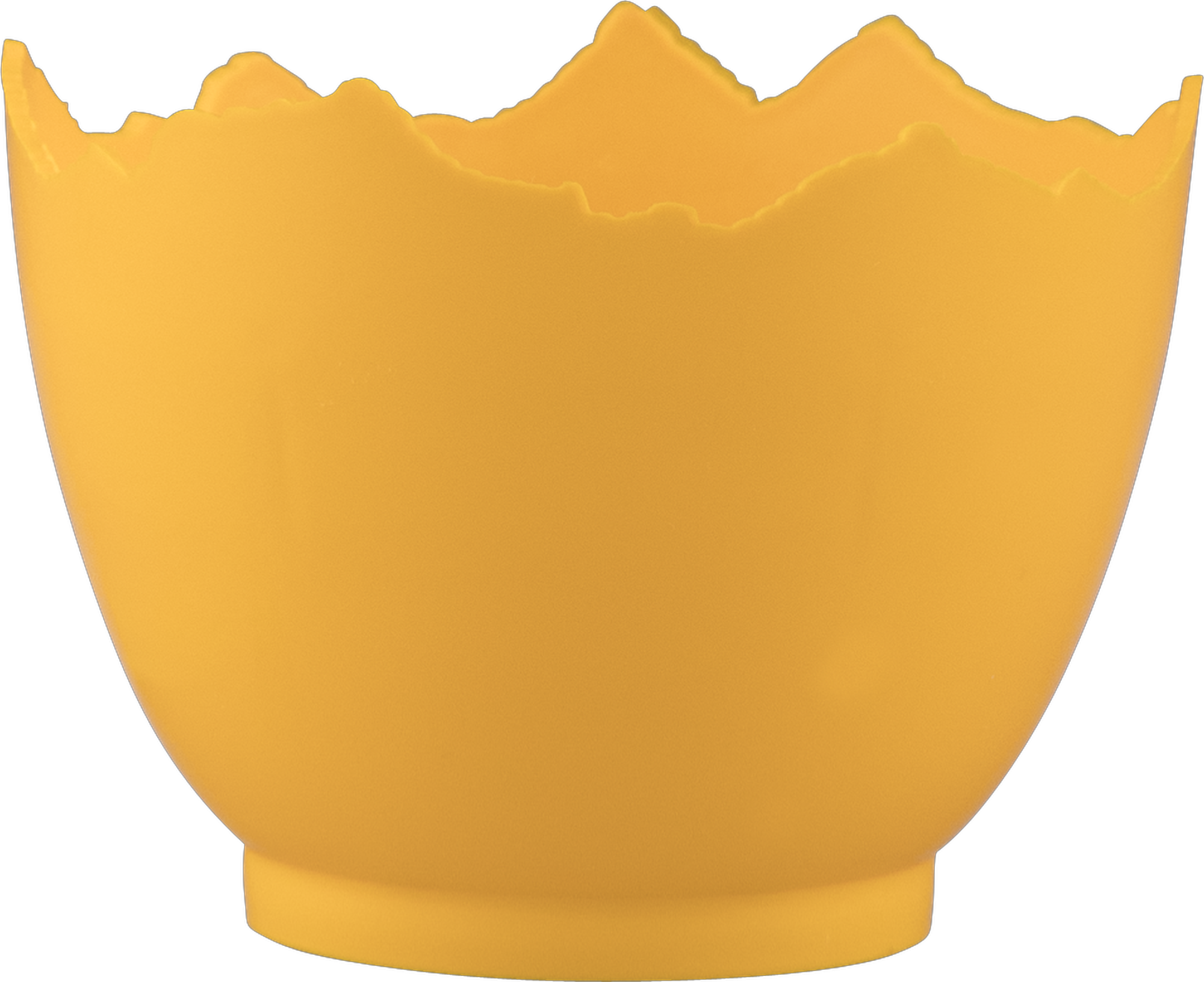 Afbeeldingen van Pak à 20 halve eieren kunststof Ø 8x6 cm geel