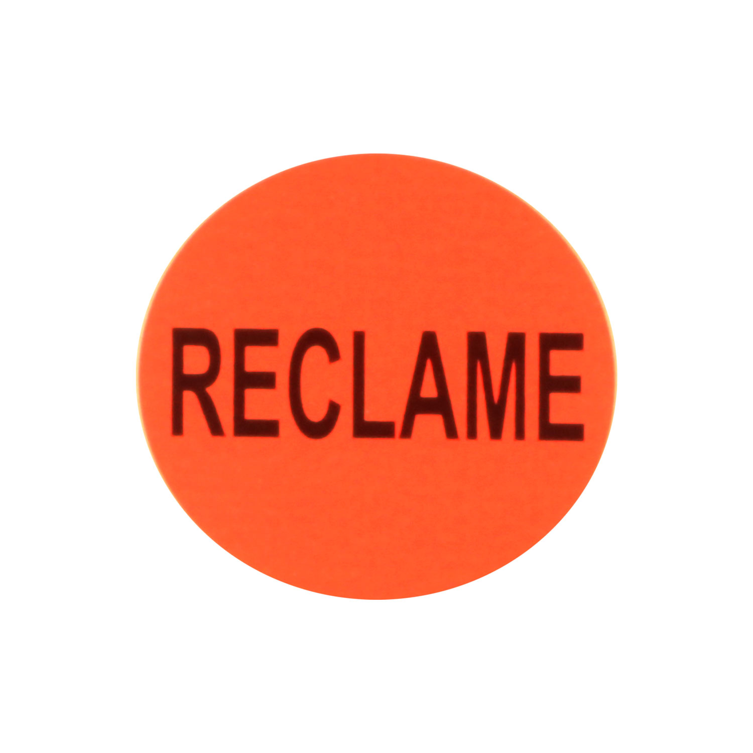 Afbeeldingen van Rol à 1000 etiket 3,5 cm rood/zwart Reclame