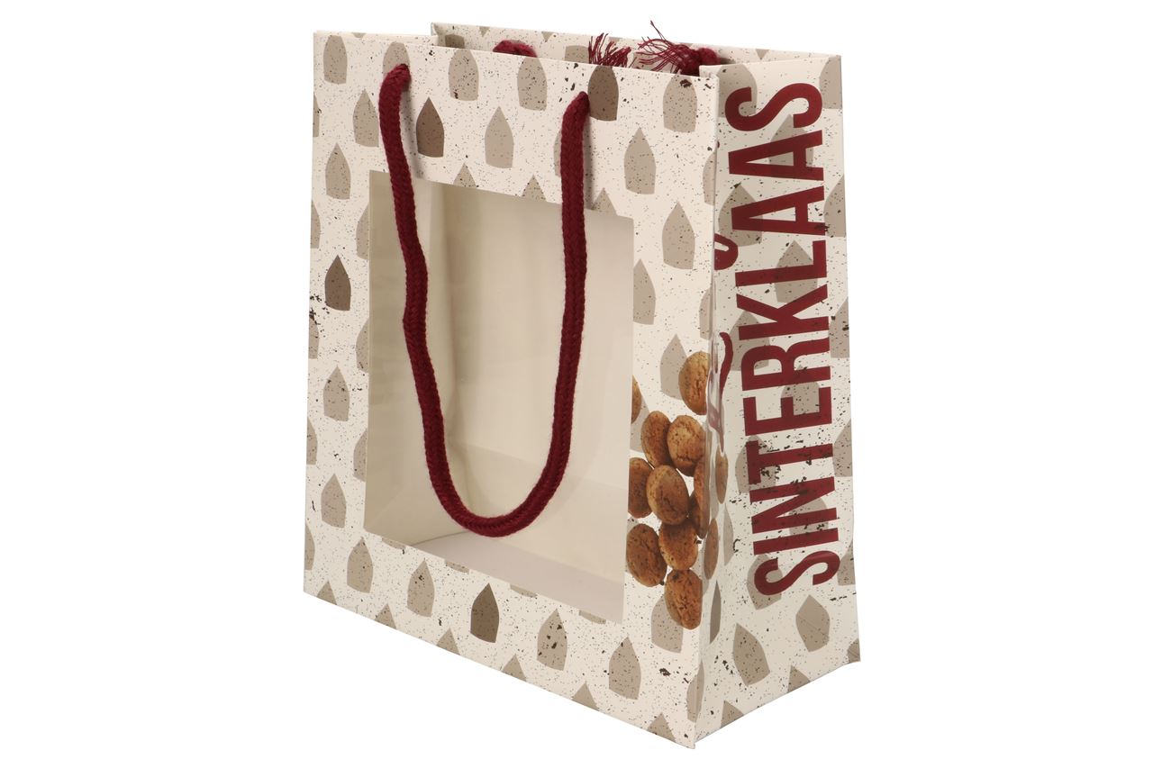 Afbeeldingen van Ds à 25 venstertas 18+8x19 cm Sinterklaas 