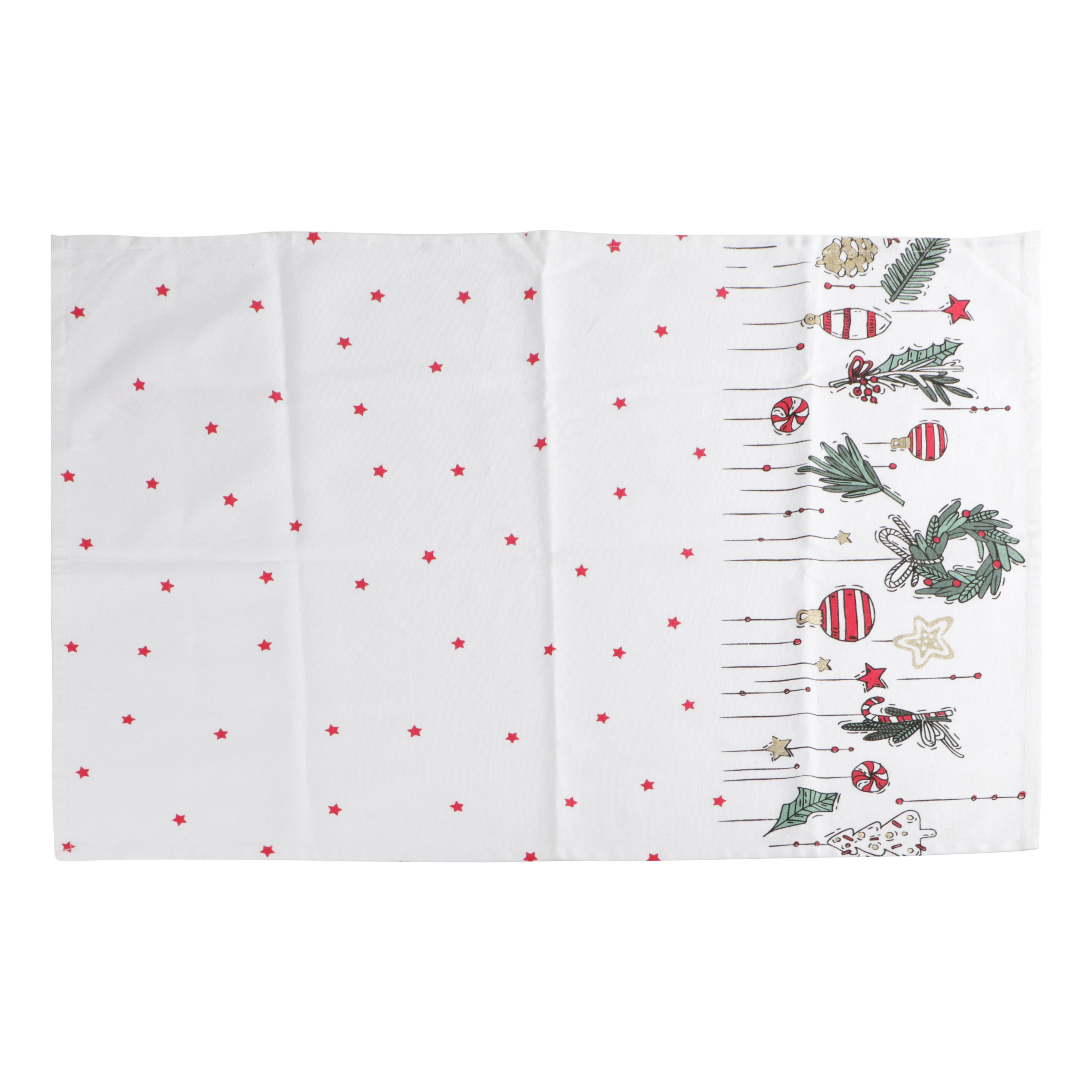 Afbeeldingen van Katoenen theedoek 50x70 cm Emely kerst  