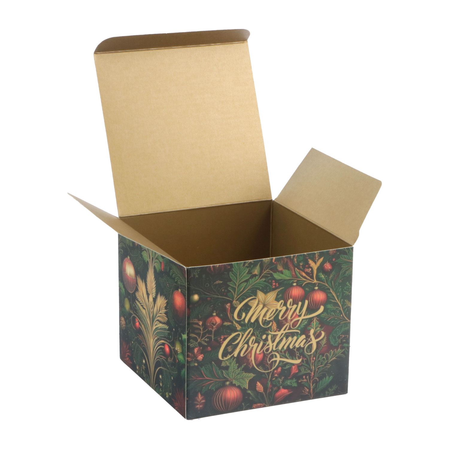 Afbeeldingen van Ds à 50 kubus klepdoosje 500 gram Christmas Bling Bling