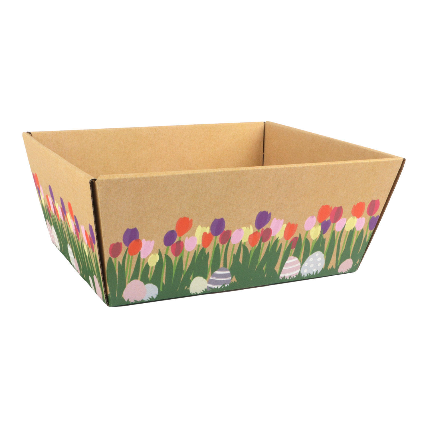 Afbeeldingen van Ds à 25 kartonnen bak 19,8x14,8x9,5 kraft lente (ucl)