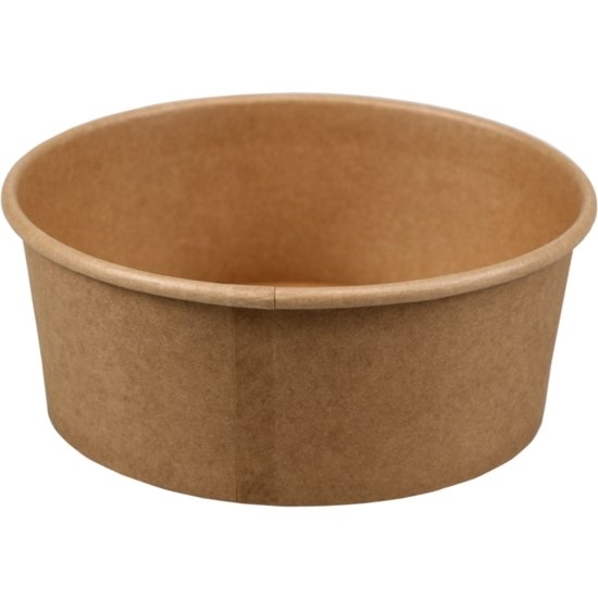 Afbeeldingen van Ds à 300 kraft foodcontainer/saladebowl 1000ml ø15x7,5 cm