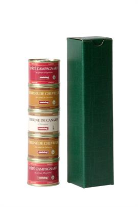 Afbeeldingen van Geschenkdoos mini groen 4,5x4,5x21,5 cm