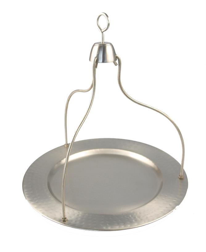 Afbeeldingen van Dienblad metaal zilver r34x30 cm (ucl)