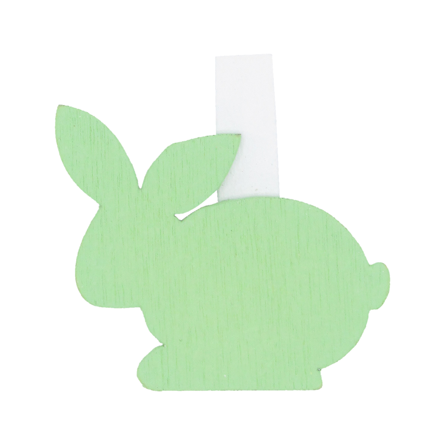 Afbeeldingen van Zak à 36 easter bunny op knijper 3,2x4 cm lente groen