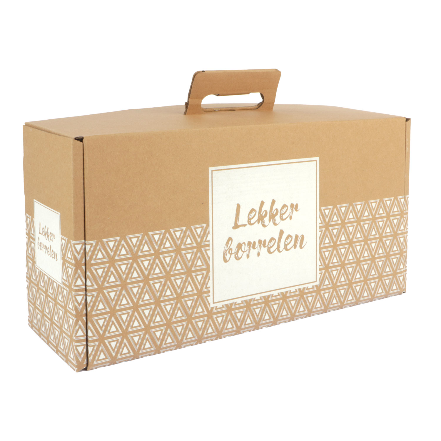 Afbeeldingen van Ds à 25 borrelboxen 39x20x12 cm Lekker Borrelen 